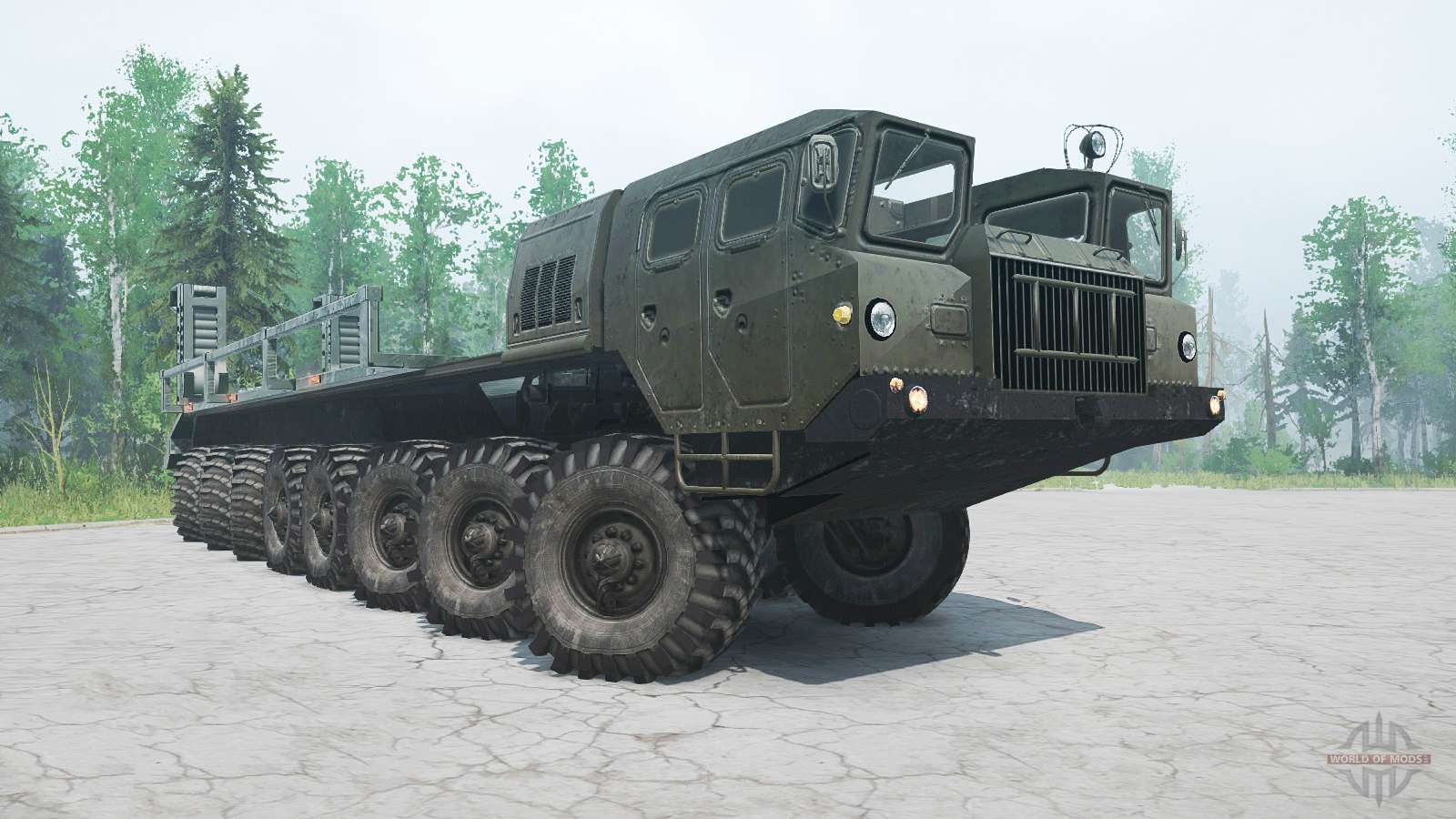 maz-7310 elongated for spintires mudrunner