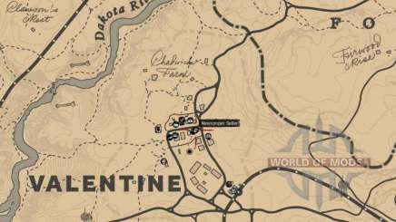 newspaper Seller in Valentine-detailed map