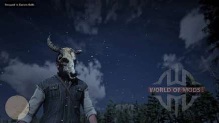 Arthur in the skull mask