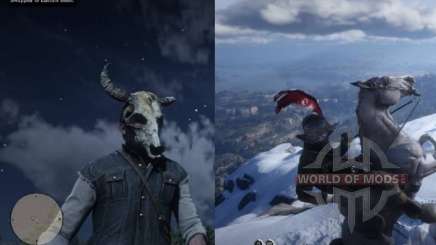 Morion Helmet and skull mask in RDR 2