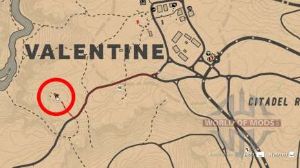 Map of revolver location in RDR Online