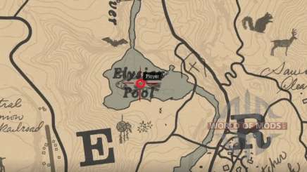 Lake bass Location in RDR 2
