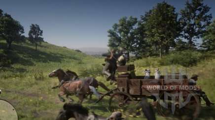 Stagecoach robbery in RDR 2