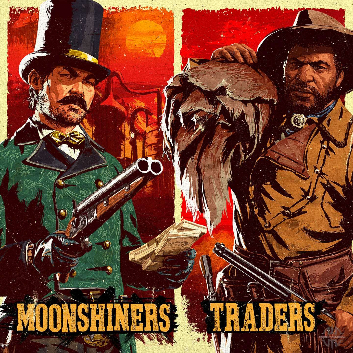 Traders and moonshiners in Red Dead Online