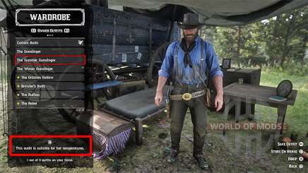 Clothing in camp in RDR 2