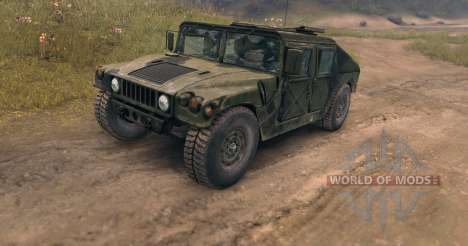 HMMWV (c) several types of wheels for Spin Tires