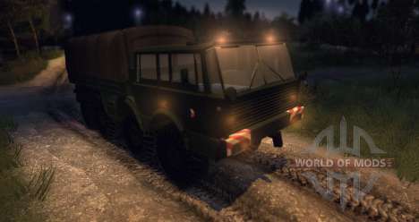 Tatra 813 8 x 8 Final Czech Army for Spin Tires