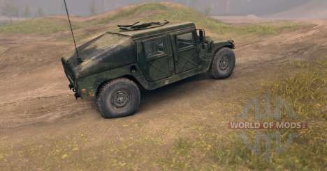 HMMWV (c) several types of wheels for Spin Tires