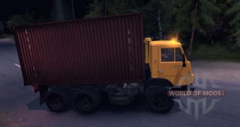KAMAZ 55102 Container v2.0 for Spin Tires