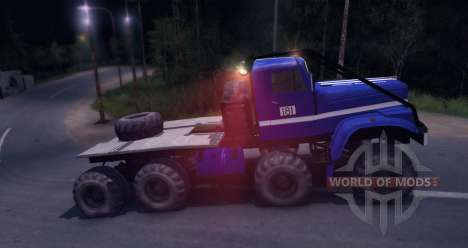 KrAZ 8 x 8 Trial for Spin Tires