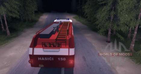 Tatra 148 Firetruck for Spin Tires