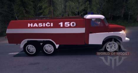 Tatra 148 Firetruck for Spin Tires