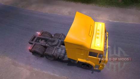 KAMAZ-65116 yellow for Spin Tires
