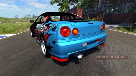 Nissan Skyline R34 GT-R Evil Empire for BeamNG Drive