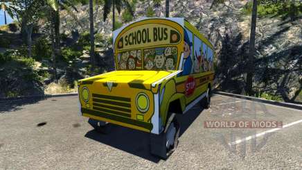 how to open the doors on a school bus in beamng drive