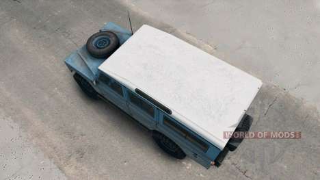 Land Rover Defender Blue for Spin Tires