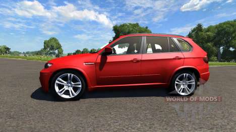 BMW X5M Red for BeamNG Drive