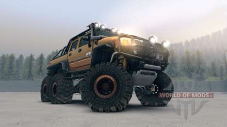 Hummer H2 SUT 6x6 for Spin Tires