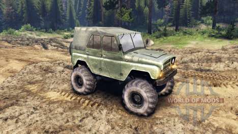 УАЗ-469 Monster Truck v3 for Spin Tires