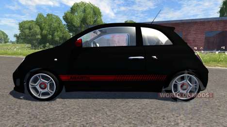 Fiat 500 Abarth Black for BeamNG Drive