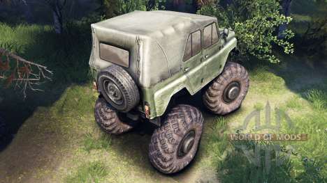 УАЗ-469 Monster Truck v2 for Spin Tires