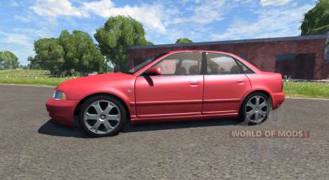 Audi S4 2000 [Pantone Red 032 C] for BeamNG Drive