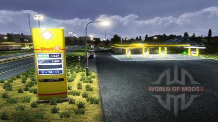 The European petrol stations for Euro Truck Simulator 2