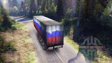 Semitrailer Russia for Spin Tires