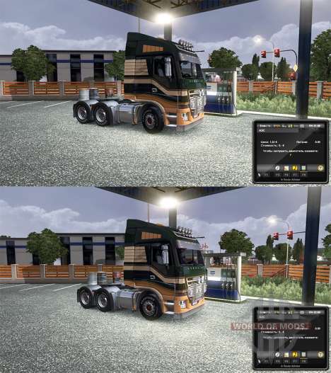 Change of prices for petrol for Euro Truck Simulator 2