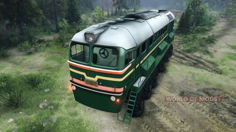 The Diesel Locomotive M62 for Spin Tires