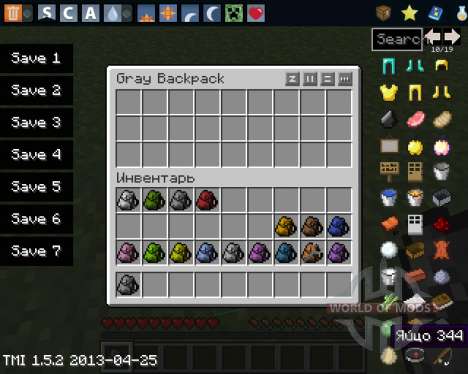 Backpack for Minecraft