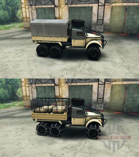 UAZ-456 for Spin Tires