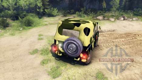 Camouflage UAZ for Spin Tires