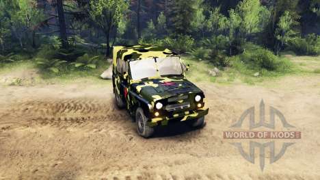 Camouflage UAZ for Spin Tires