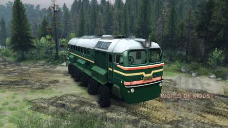The Diesel Locomotive M62 for Spin Tires