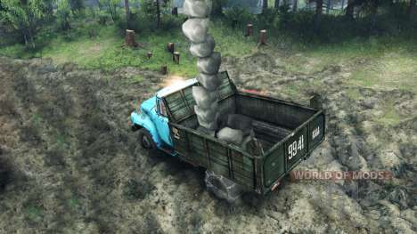 Load of rocks for Spin Tires
