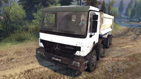 Mercedes-Benz Actros Tipper for Spin Tires