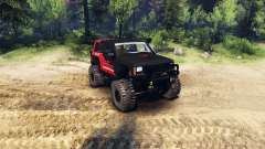 Jeep Cherokee XJ v1.1 Rough Country red clean for Spin Tires