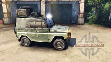 Modernized UAZ-469 v1.1 for Spin Tires