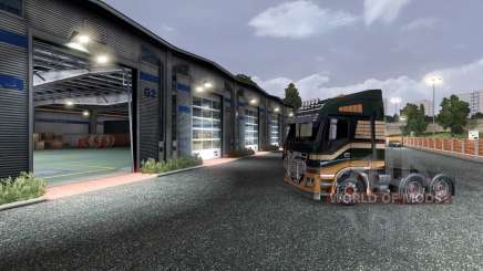 Previously garage door opening for Euro Truck Simulator 2