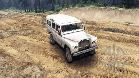 Land Rover Defender White for Spin Tires