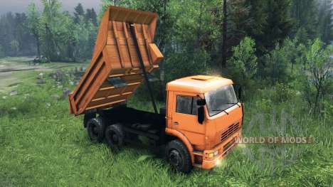 New body for KAMAZ-6520 for Spin Tires