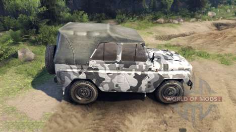 The UAZ-469 in a new color for Spin Tires