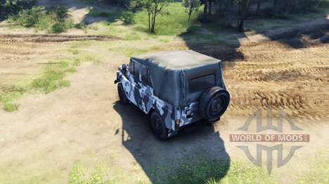 The UAZ-469 in a new color for Spin Tires
