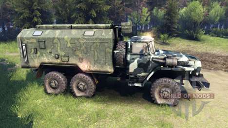 Ural-4320 camo v3 for Spin Tires