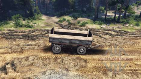 The flatbed trailer v2 for ZIL-133 G1 and ZIL-13 for Spin Tires