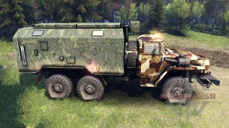 Ural-4320 camo v2 for Spin Tires
