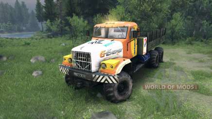 KrAZ-255 in a new color for Spin Tires