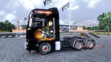 Color-Rammstein - on truck MAN for Euro Truck Simulator 2