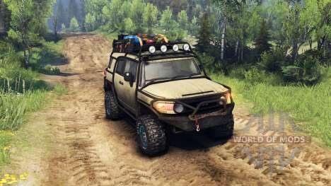 Toyota FJ Cruiser brown for Spin Tires